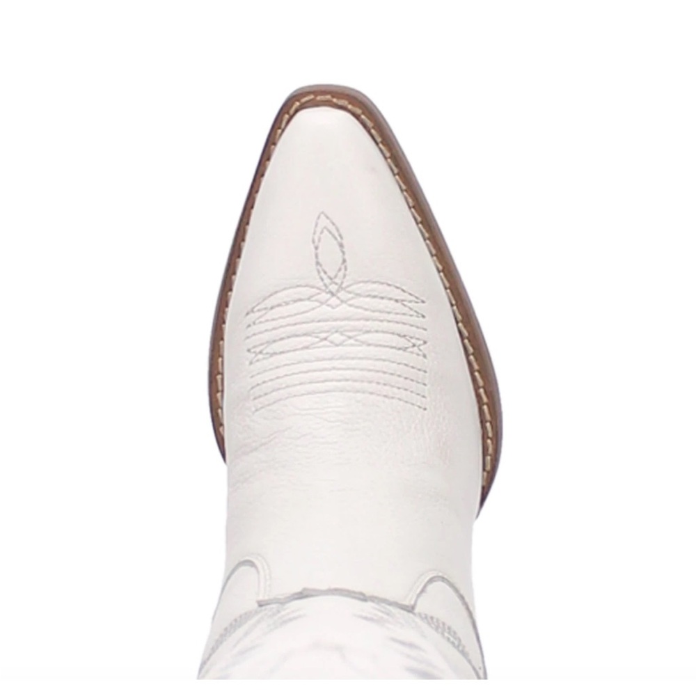 New in Box Dingo 1969 High Cotton Leather Western Cowgirl Boots — White Size 9 - Picture 5 of 16